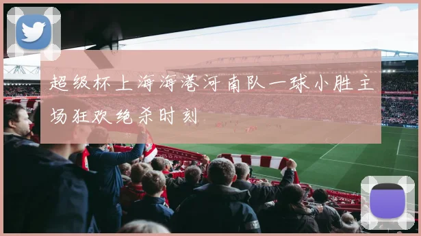 超级杯上海海港河南队一球小胜主场狂欢绝杀时刻